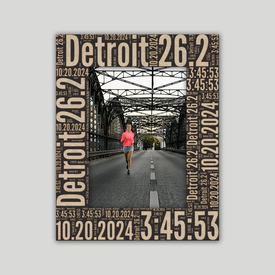 Detroit Marathon Photo Frame