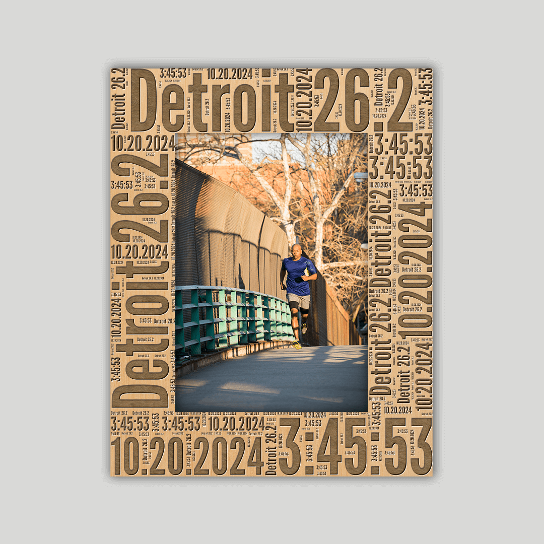 Detroit Marathon Photo Frame