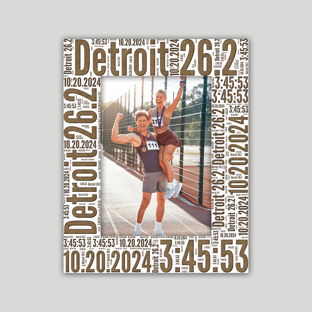 Detroit Marathon Photo Frame